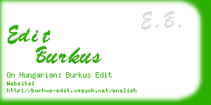 edit burkus business card